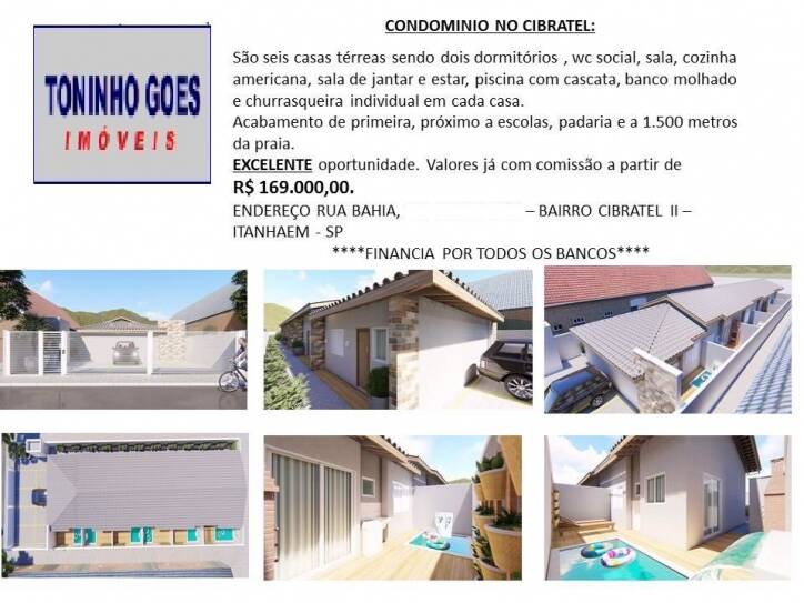 #2433 - Casa para Venda em Itanhaém - SP